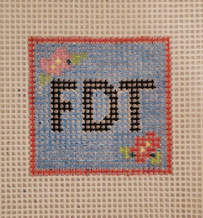 FDT needlepoint canvas hand painted