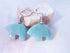 Sky Blue Bear Earrings - Zuni Style Amazonite Earrings featuring sky blue stones on sterling silver lever backs, perfect for stylish ear jewelry.