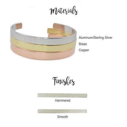 Handmade Stacking Bracelet: Personalized Mantra Jewelry Gift