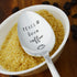 Peace Love Coffee Hand Stamped Spoon 