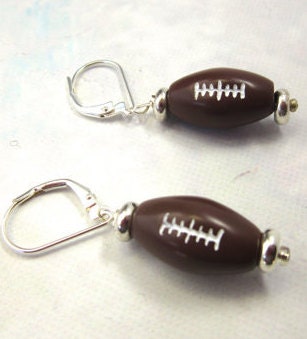 Football Novelty Earrings - Perfect gift for football fans, ideal for game day jewelry and cheering.