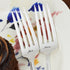 Mr Mrs Hand Stamped Forks with Custom Date 