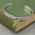 Nevertheless She Persisted Aluminum Brass or Copper Handstamped Cuff Bracelet 
