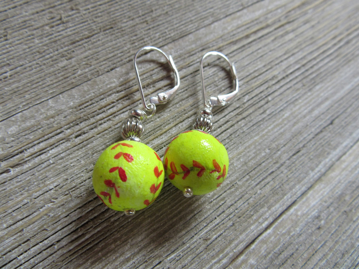 Softball Earrings - Handmade women&