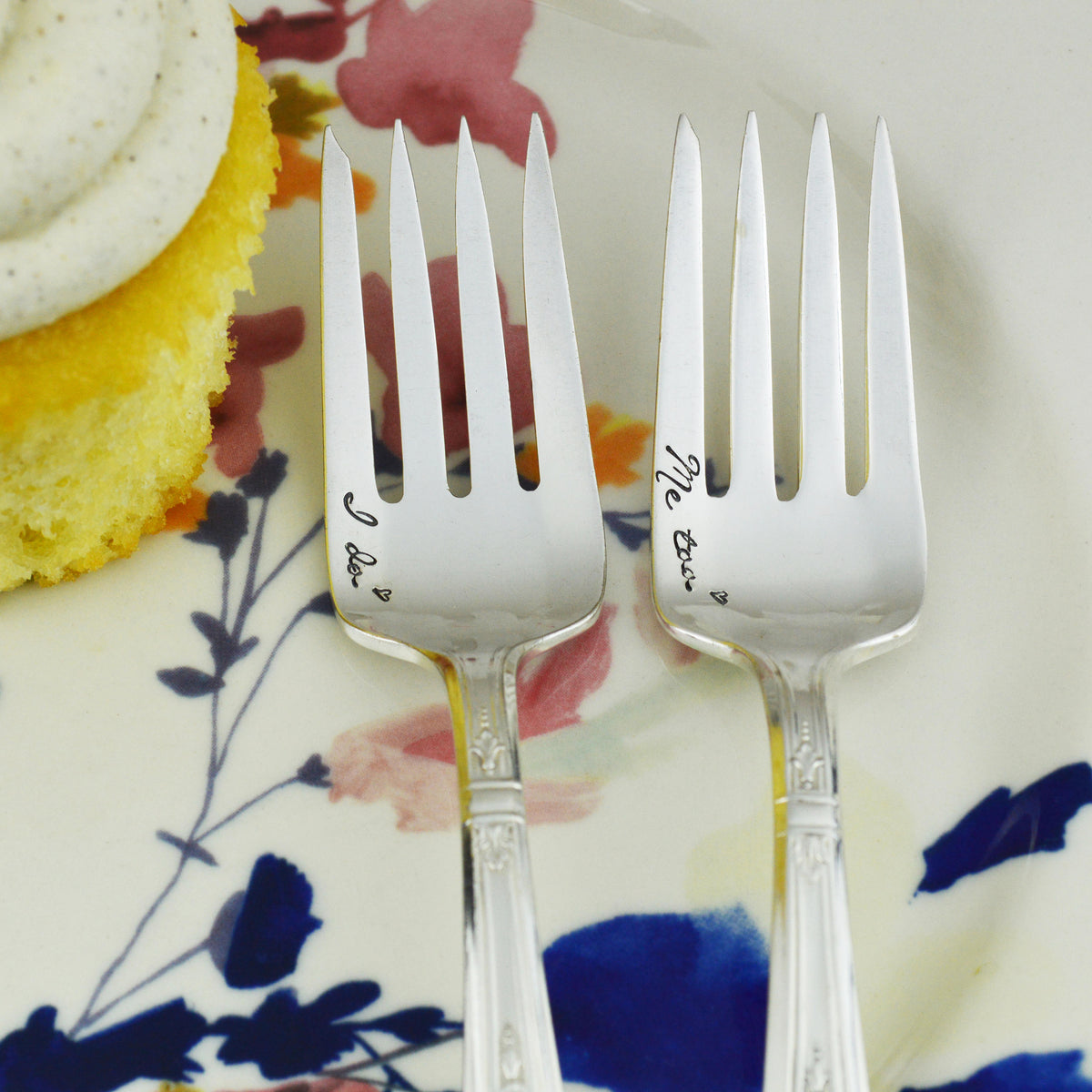 I Do Me Too Hand Stamped Forks 