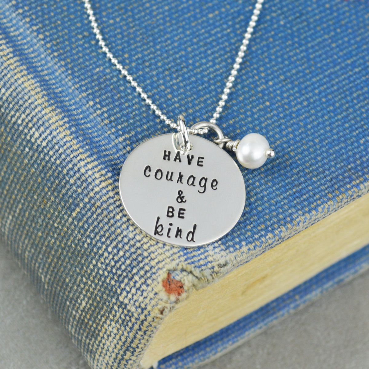 Have Courage and Be Kind Necklace in Sterling Silver 