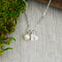 Customizable Initial Necklace in Silver with Freshwater Pearl - Personalized Jewelry - Anniversary Gift - Tiny Heart Charm Necklace