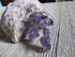 Purple Stone Venus Earrings featuring Goddess of Willendorf Figure carvings, a symbolic jewelry gift for women, showcasing zen aesthetic style.
