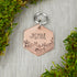 Wild Meadow Handstamped Hexagon Pet ID Tag 