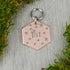 Follow the Spiders Handstamped Hexagon Pet ID Tag 