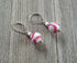 Baseball novelty earrings - sport gift, sport ball jewelry, featuring a sterling silver lever back design, ideal for baseball fans.