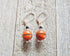 Basketball novelty earrings close-up showing details of Sports Girl Earrings, a perfect gift for basketball fans and coaches.