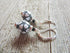 Soccer Ball Earrings displayed on a white background - Soccer Sport Earring - Sport Ball Earrings by Enlivenadorn by Gwynstone.