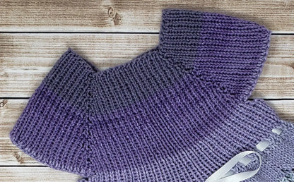 Hand Knit Baby Toddler Dress - First Birthday Outfit - 9 Months And Up