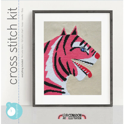 FANGS OUT counted cross stitch kit