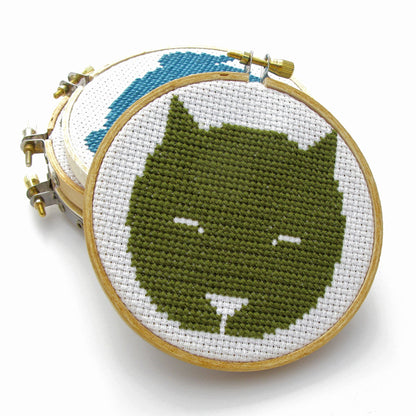 CAT mini cross stitch kit