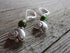 SEA SHELL EARRINGS - Silver Shell Earring showcasing intricate design and color changing beads, perfect gift for women and boho style lovers.