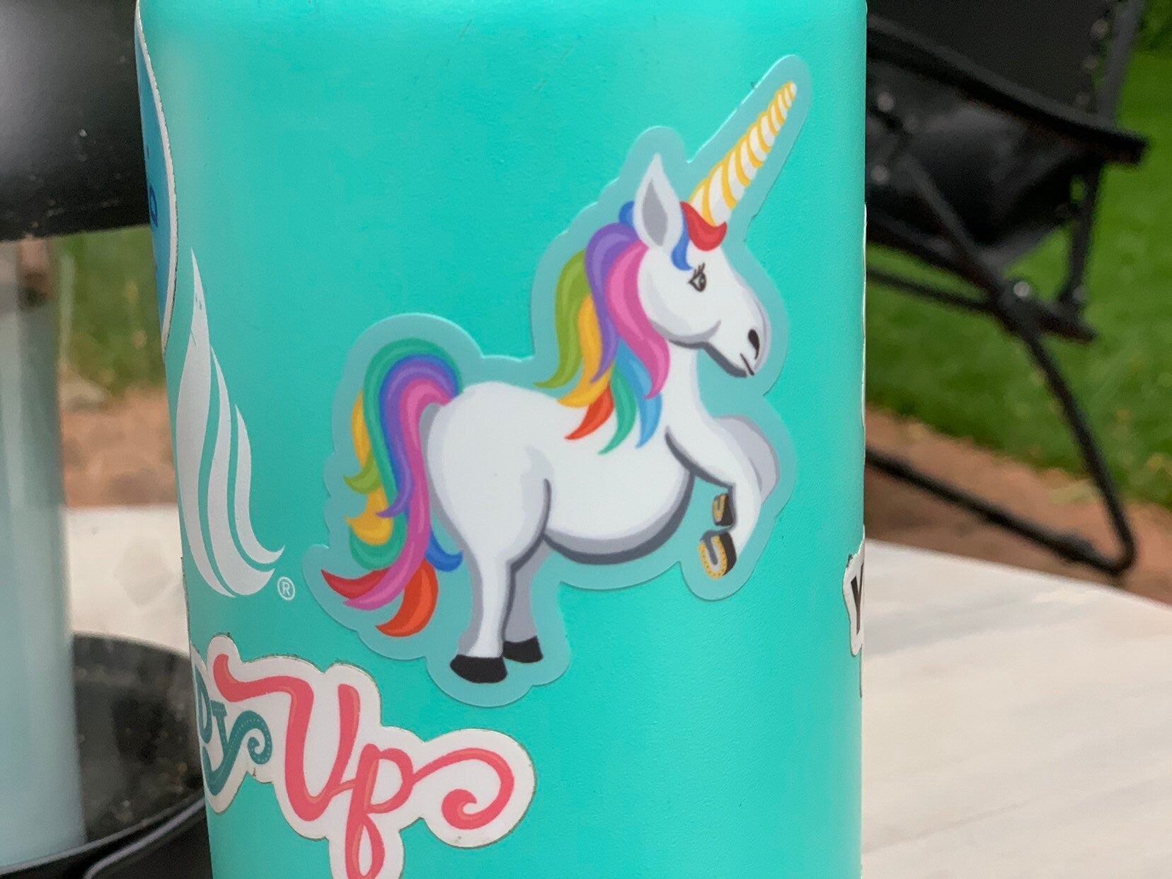 Hand-Drawn Unicorn Sticker | Waterproof Vinyl Decal for Laptops, Bottles