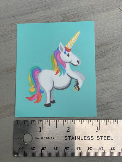Hand-Drawn Unicorn Sticker | Waterproof Vinyl Decal for Laptops, Bottles