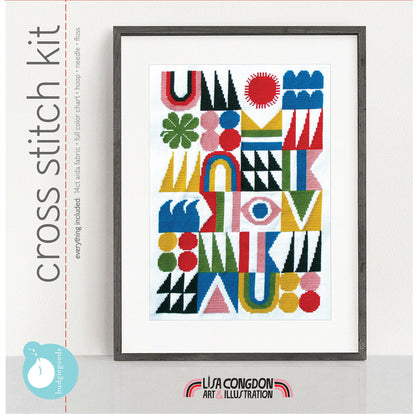 BRIGHTSIDE counted cross stitch kit