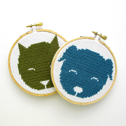 DOG mini cross stitch kit