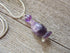Purple penguin earrings made of amethyst, featuring a cute carved stone animal design, perfect funny gift for her.