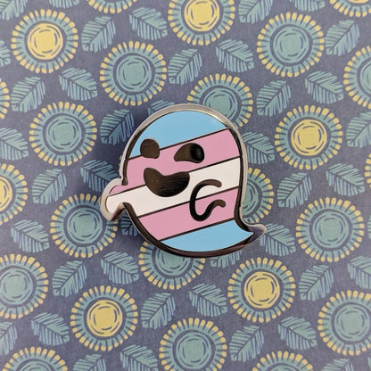 Transphantasm (transgender pride) hard enamel pin