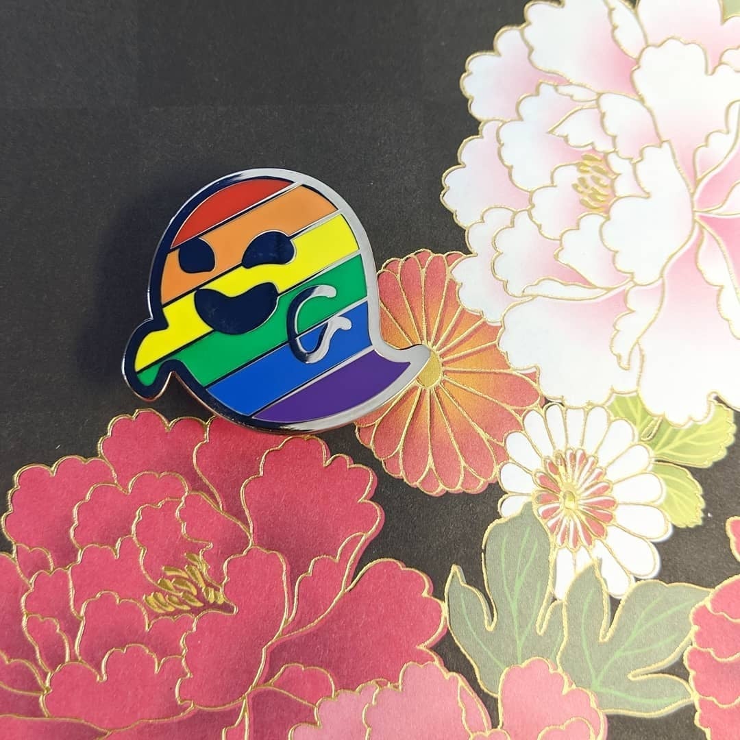 Gaysper (LGBTQIA+ pride) hard enamel pin