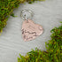 Alaskan Sky Handstamped Square Pet ID Tag 