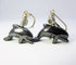 Dolphin Earrings Carved Black Hematite - Cute and shiny dolphin earrings made from hematite, perfect gift for dolphin lovers.