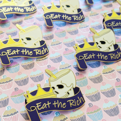 Eat the Kings hard enamel pin