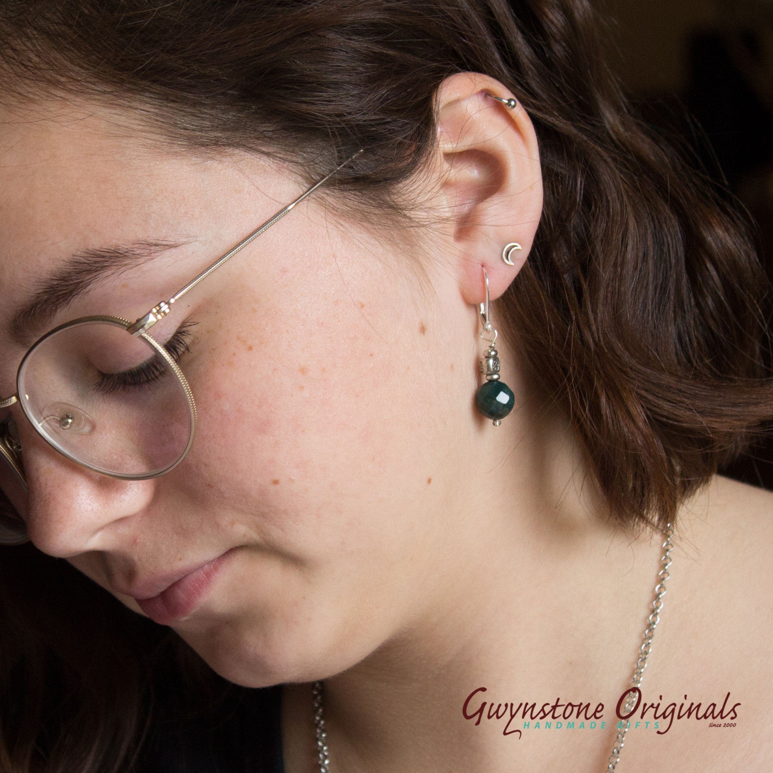 Pond Lilly Necklace and lotus flower earrings styled together, reflecting the calming essence of nature and handcrafted artistry.