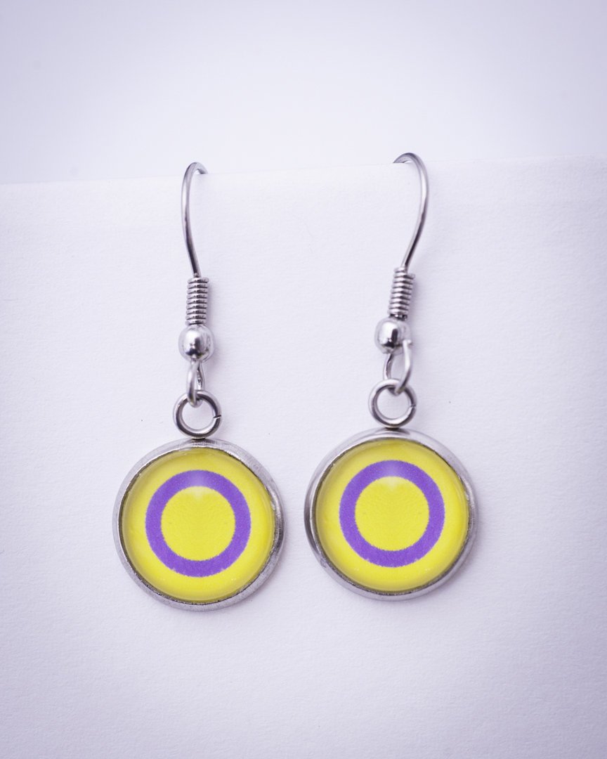 pride flag dangle earrings