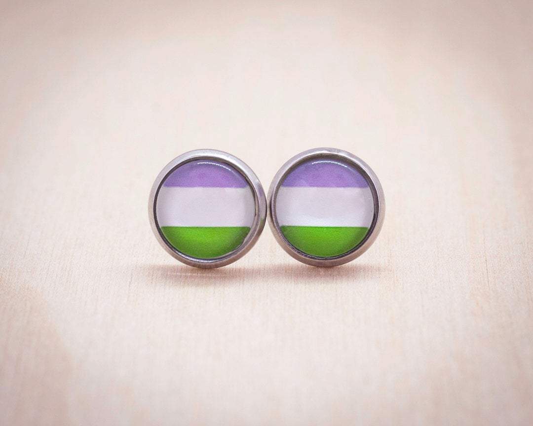 genderqueer pride flag jewelry