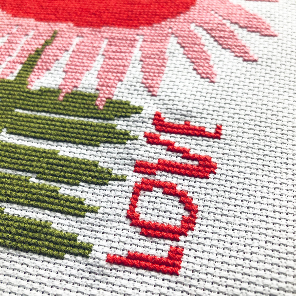 LOVE counted cross stitch kit