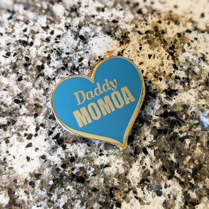 Daddy Momoa hard enamel pin
