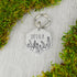 Summer Lavender Handstamped Hexagon Pet ID Tag 