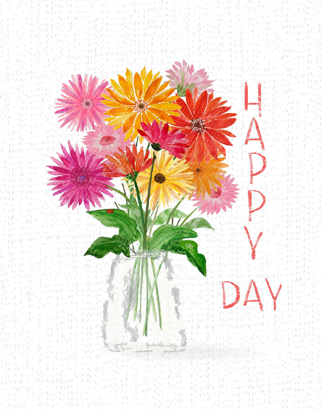 Gerbera Daisies_ Happy Day, Home Decor, Watercolor Giclee Print