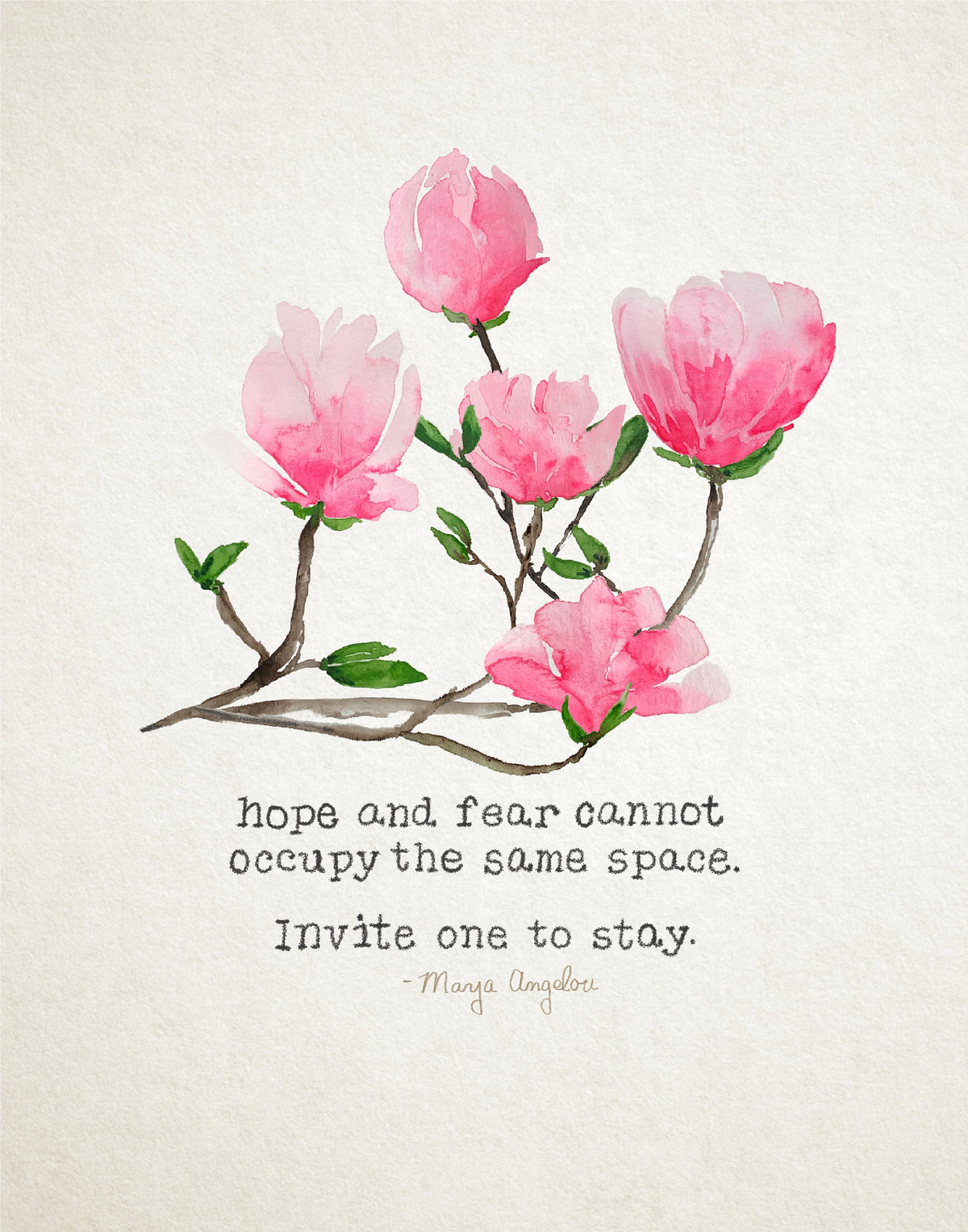 Magnolia_Hope, Wall Art, Watercolor Giclee Print