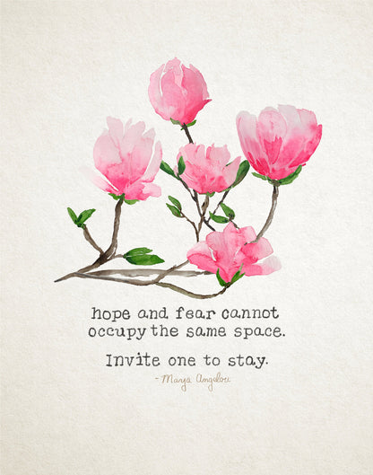 Magnolia_Hope, Wall Art, Watercolor Giclee Print