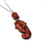SEA HORSE PENDANT - Red Jasper Seahorse Jewelry, showcasing a beautifully carved rainbow jasper seahorse on a chain, perfect for aquarists.