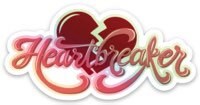 Heartbreaker Holographic Sticker | Bold Heart Art Sticker