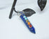 Lapis Lazuli Chakra Stones Pendant - Healing Gemstone - Yoga Lover Jewelry - Wand Chakra Necklace with silver chain.
