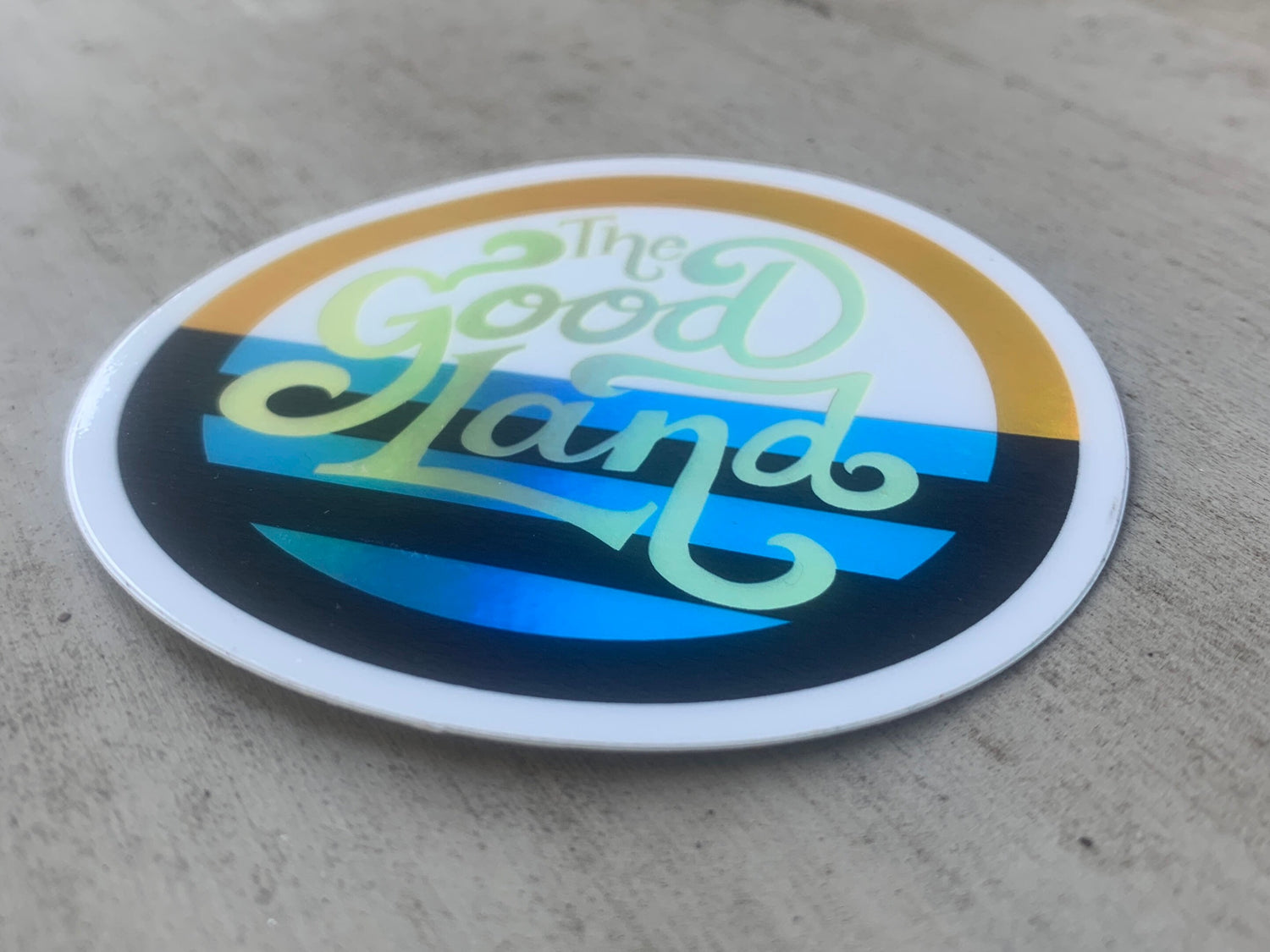 Milwaukee Good Land Holographic Sticker | Wisconsin Pride | Rainbow Iridescent Vinyl Decal | Original MKE Art