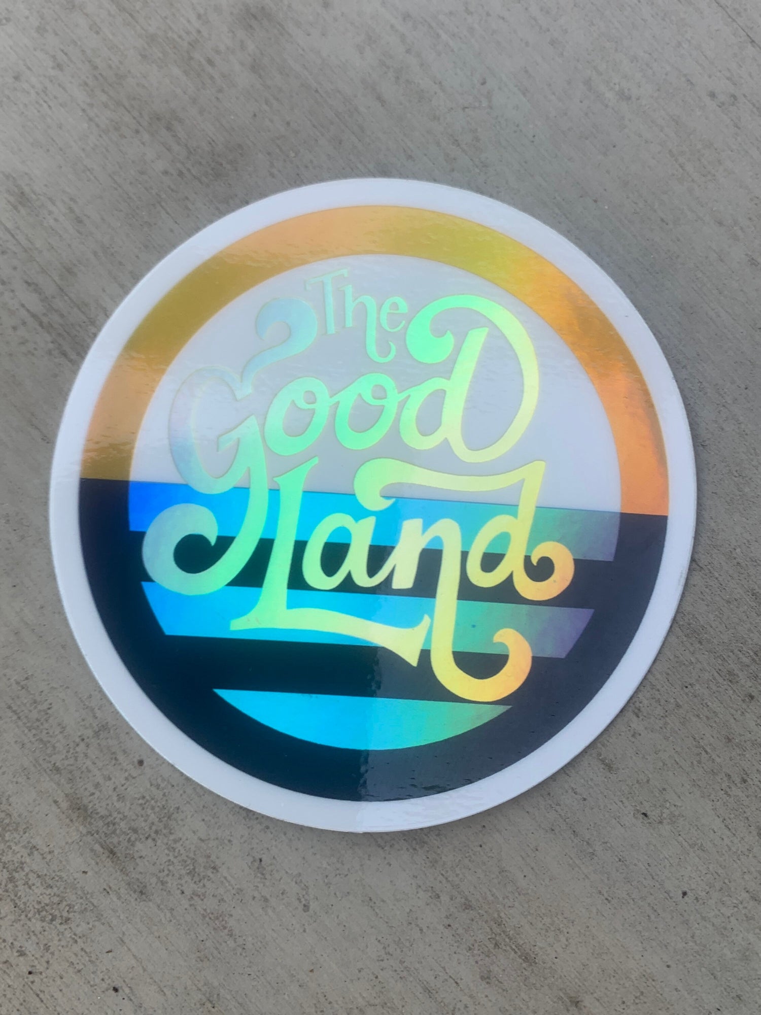 Milwaukee Good Land Holographic Sticker | Wisconsin Pride | Rainbow Iridescent Vinyl Decal | Original MKE Art