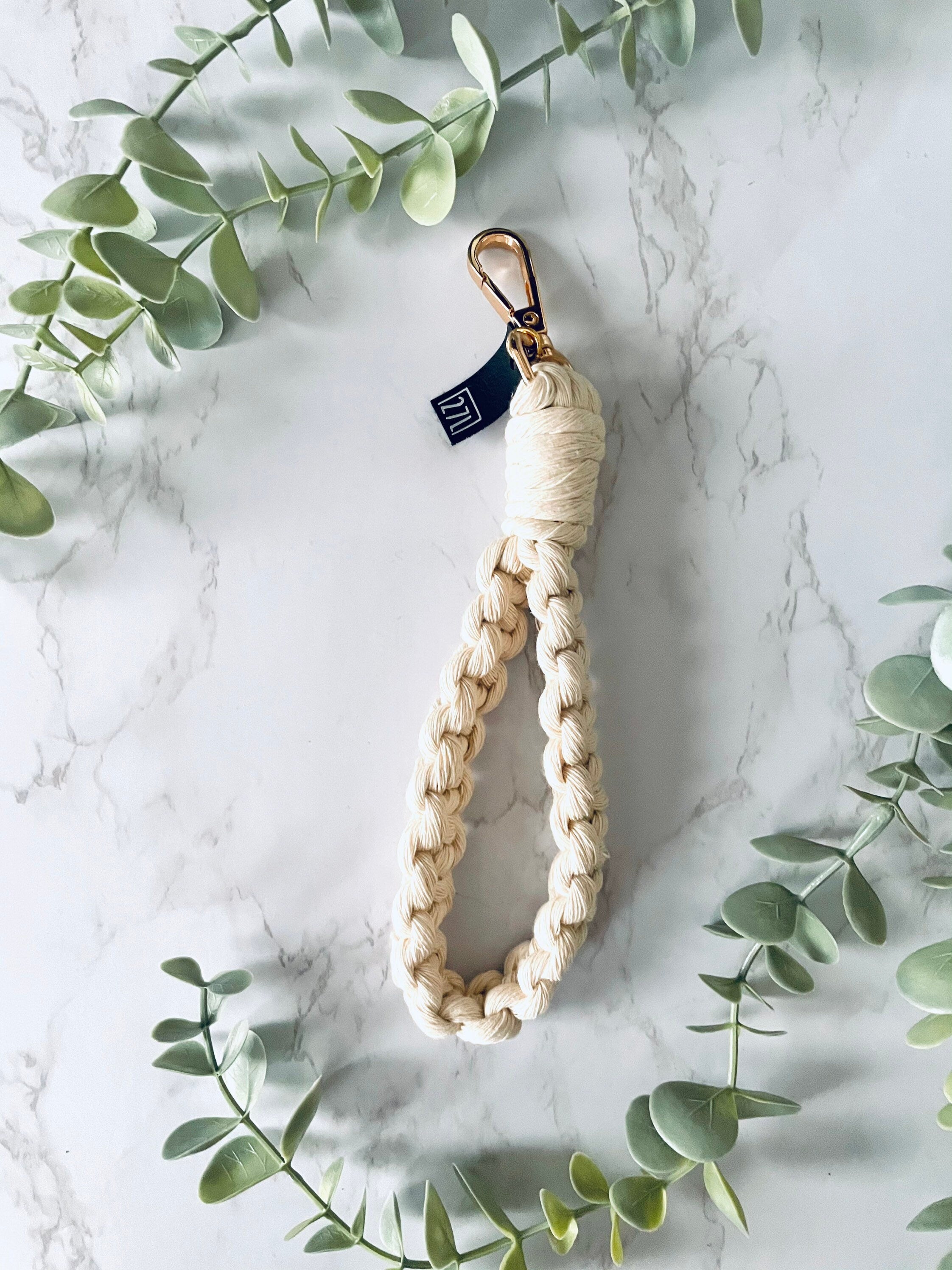 Macrame Wristlet, Handmade Boho Decor, Modern Fiber Art, Unique Gift, Gift For Her, Bridesmaid Gift, Party Favor, Housewarming Gift