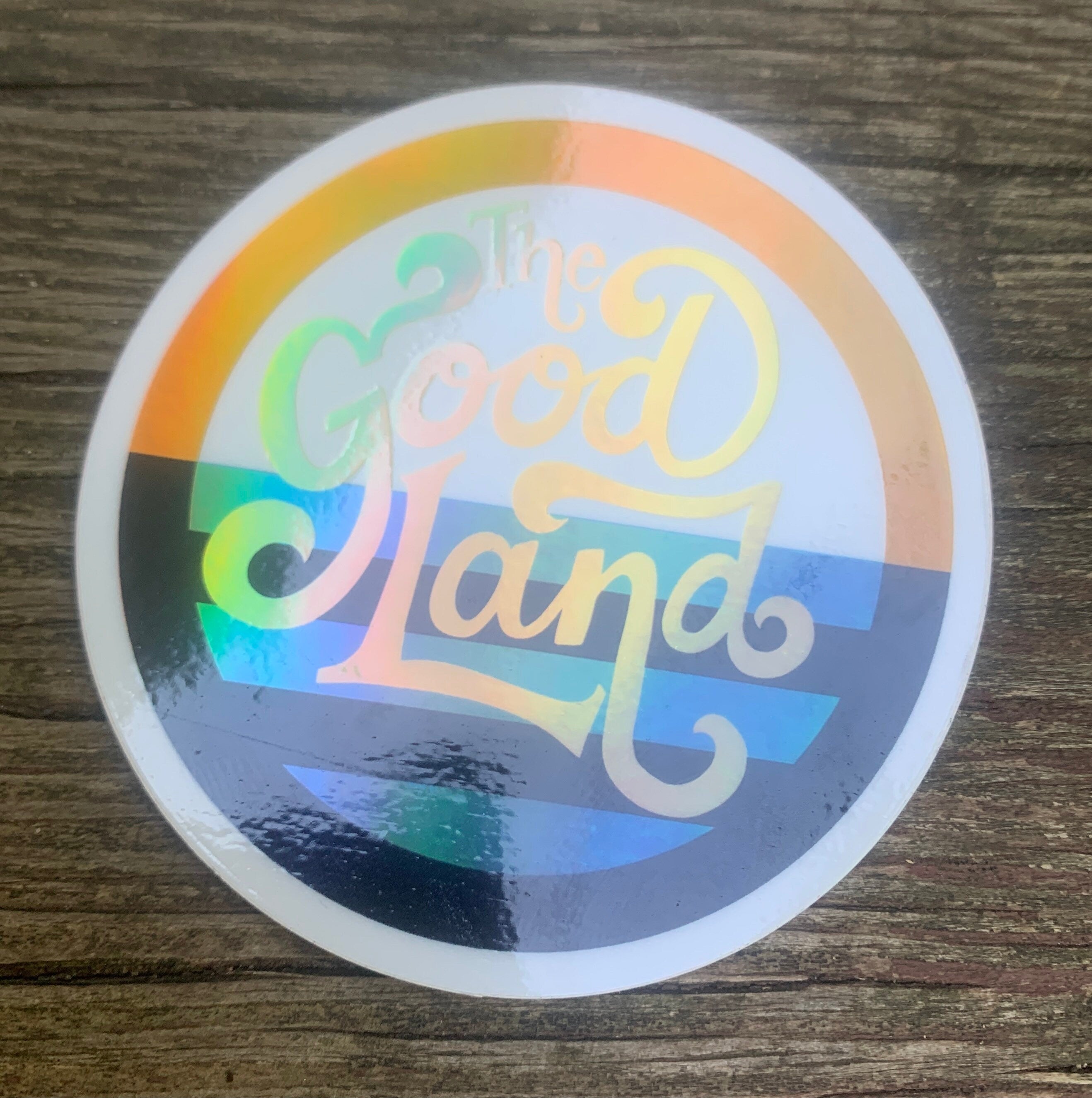 Milwaukee Good Land Holographic Sticker | Wisconsin Pride | Rainbow Iridescent Vinyl Decal | Original MKE Art