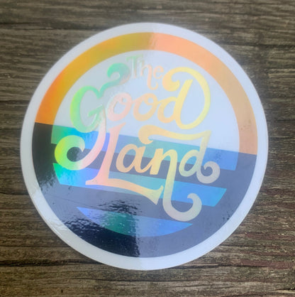 Milwaukee Good Land Holographic Sticker | Wisconsin Pride | Rainbow Iridescent Vinyl Decal | Original MKE Art