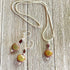 Garnet Jewelry Set - 2-In-1 Mood Bead Earrings & Necklace, Zen Style Jewelry, Handcrafted Gift