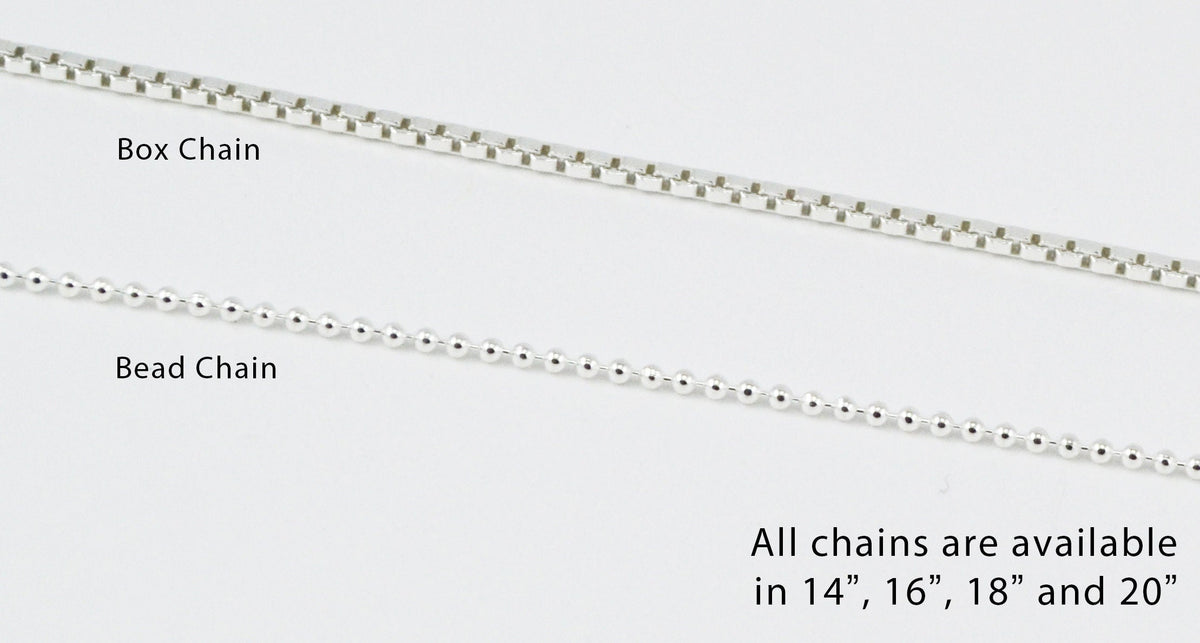 Stamped Custom Initial Necklace in Sterling Silver 
